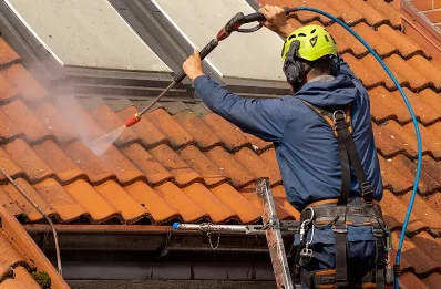 Démoussage et hydrofuge de toiture à Vaudreching